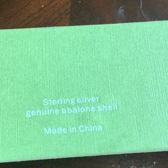 Sterling silver genuine abalone shell bracelet - Picture 4 of 5